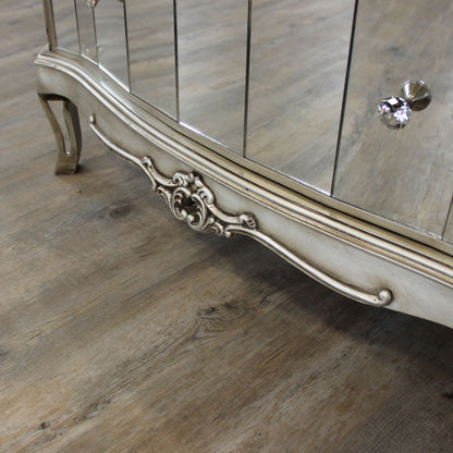 Mirrored 4 Drawer Chest of Drawers - Tiffany Range