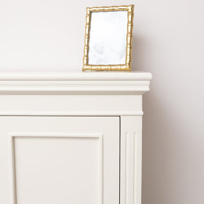 Slimline Two Door Shoe Cabinet With 3 Shelves - Daventry Ivory Range