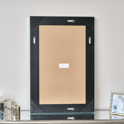 Large Frameless Bevelled Rectangular Wall Mirror 60cm x 90cm