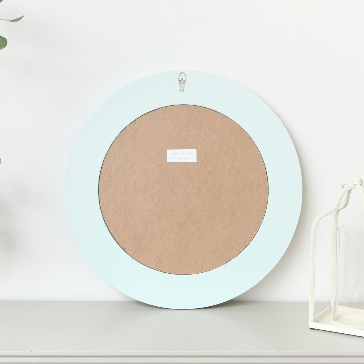 Round Mint Green Wall Mirror 65cm x 65cm