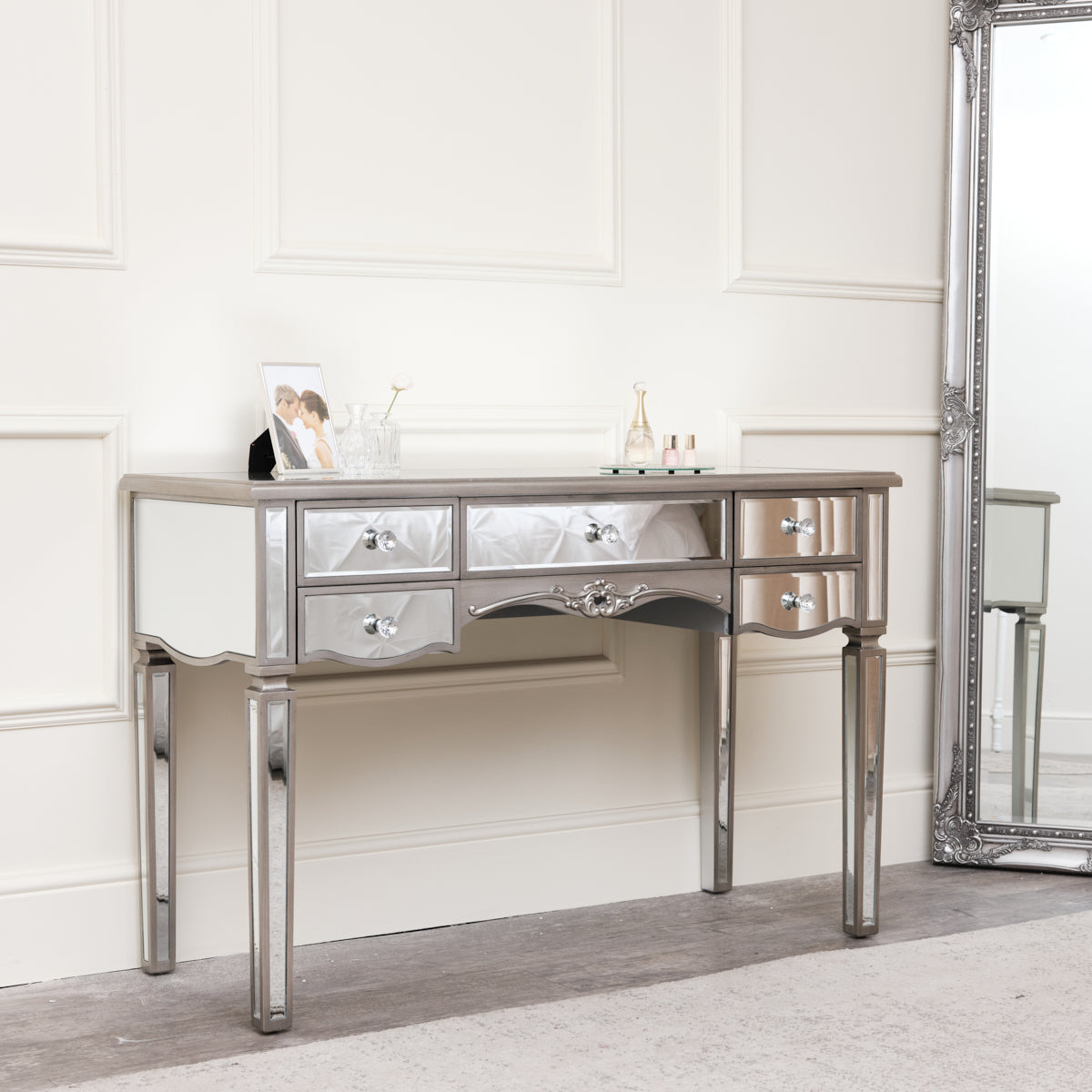 Large Mirrored Dressing Table - Tiffany Range