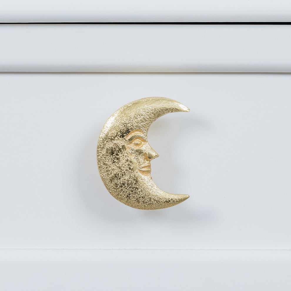 Gold Crescent Moon Drawer Knob – Windsor Browne