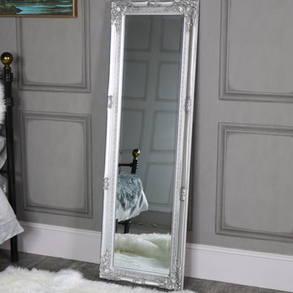 Tall Silver Wall / Leaner Mirror - 47cm x 142cm