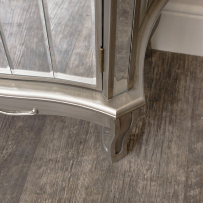 Small Mirrored Storage Sideboard - Tiffany Range