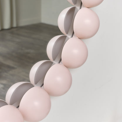 Round Pink Bobble Bobbin Wall Mirror 60cm x 60cm