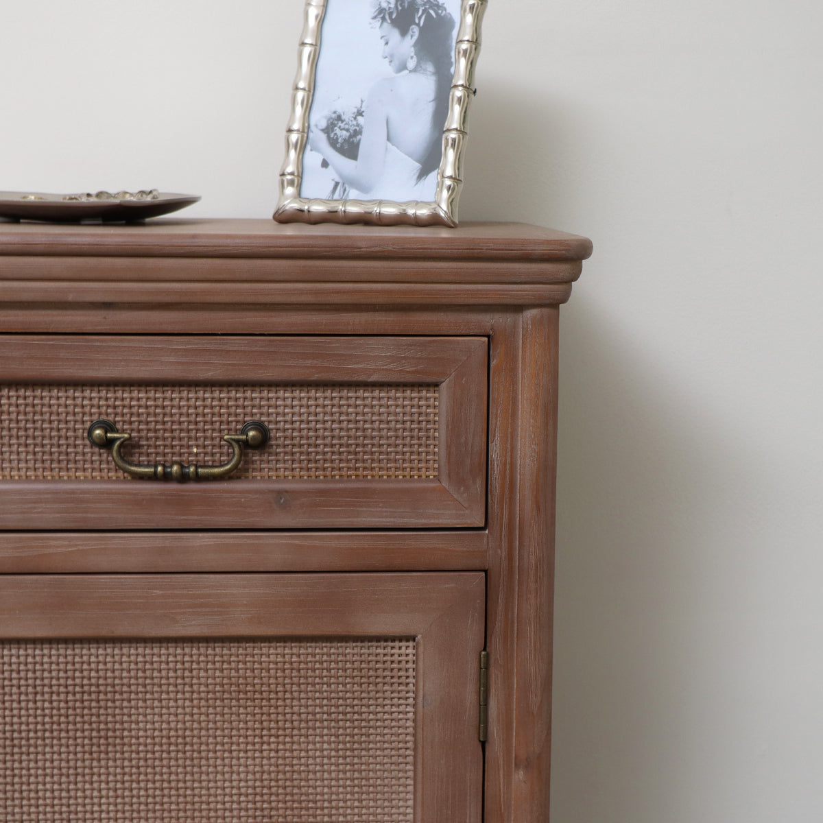 Wooden 3 Drawer Sideboard - Hessian Range