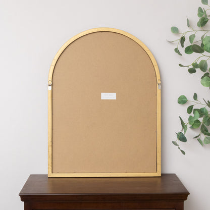 Bronze Framed Arched Wall Mirror - 60cm x 80cm