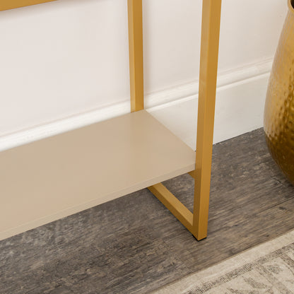 Large Two Drawer Console / Dressing Table - Liana Taupe Range