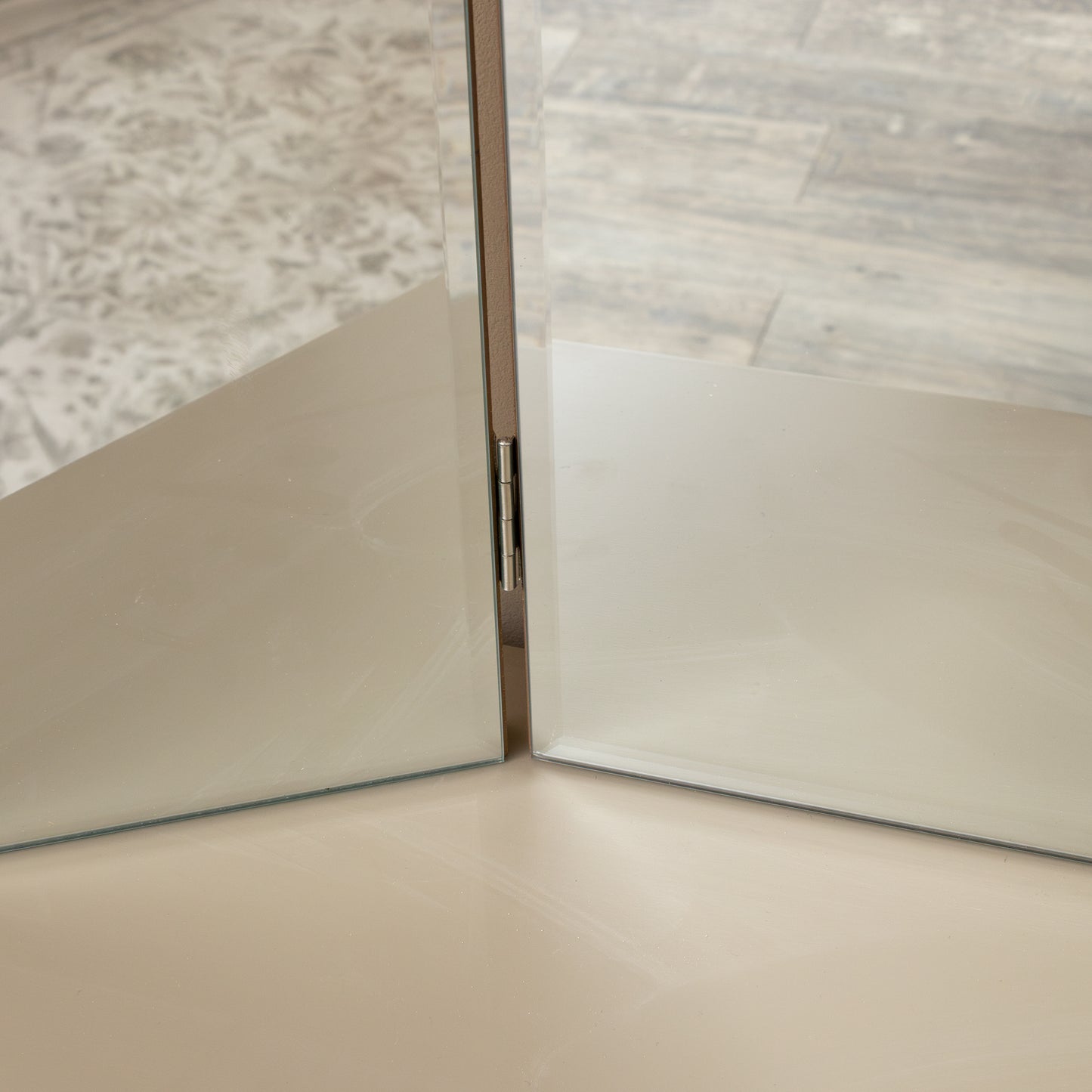 Arched Gold Vintage Triple Dressing Table Mirror - Liana Range