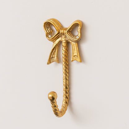 Gold Metal Bow Wall Hook