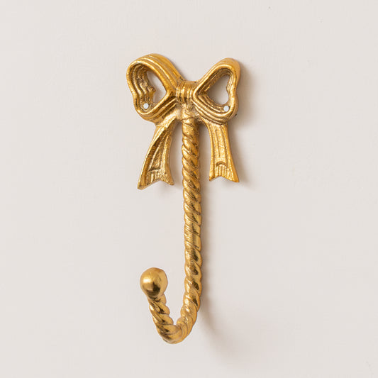  Gold Metal Bow Wall Hook 
