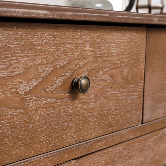 Dark Wood Wardrobe, Dressing Table Set, Chest of 4 Drawers & Pair of Bedside Tables - Ashwell Range