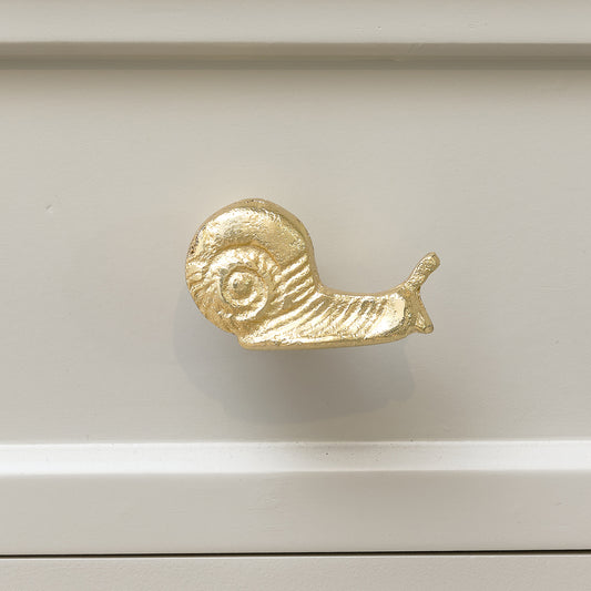  Gold Snail Drawer Knob 