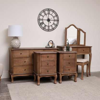 bedside table dressing Dressing Table Set, Chest of Drawers & Pair of Bedside Tables