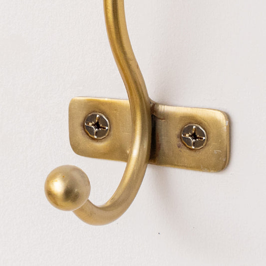  Antique Gold Metal Single Wall hook 