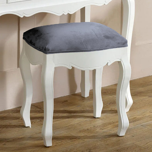  White Dressing Table Stool - Victoria Range 