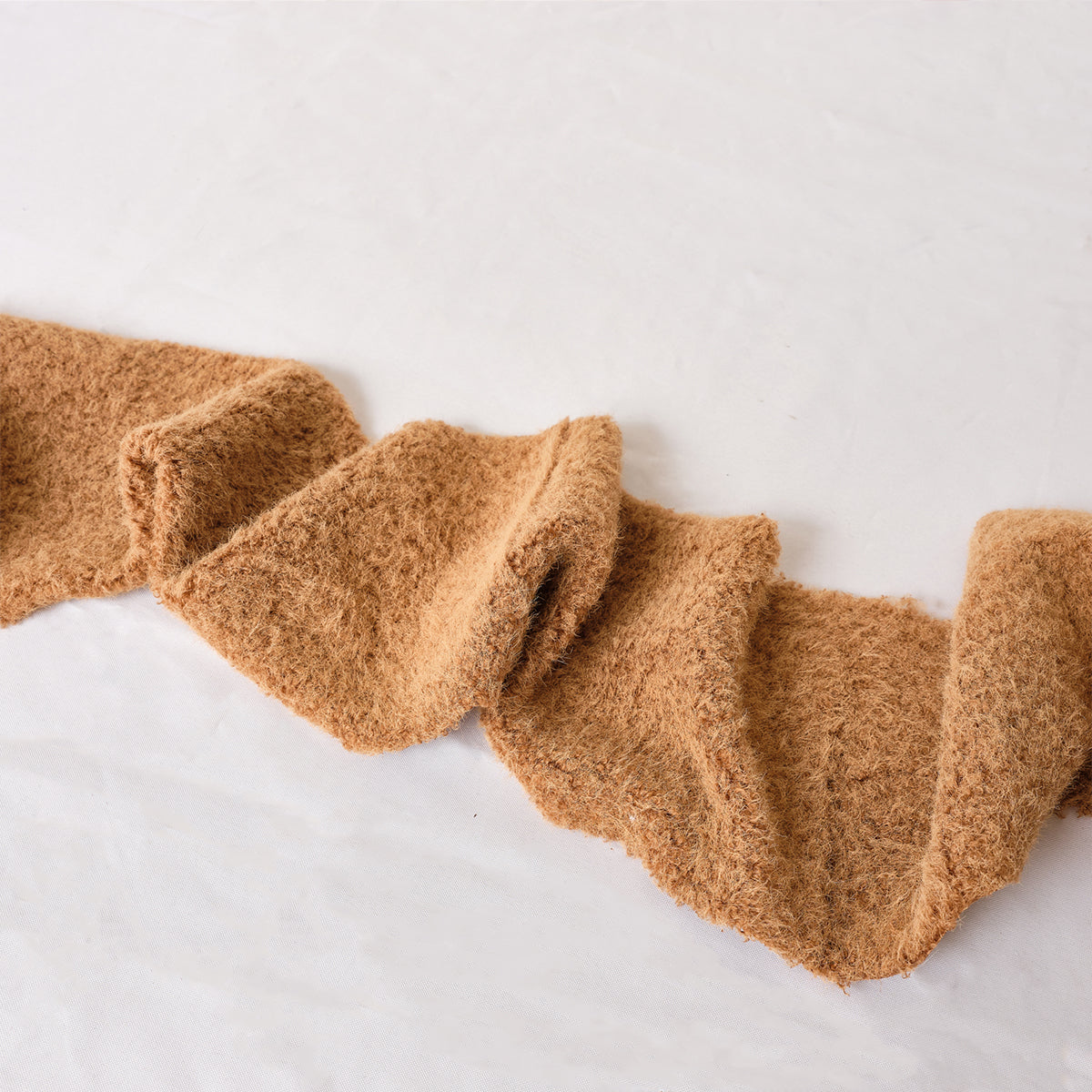 Large Beige Wool Table Runner - 140cm