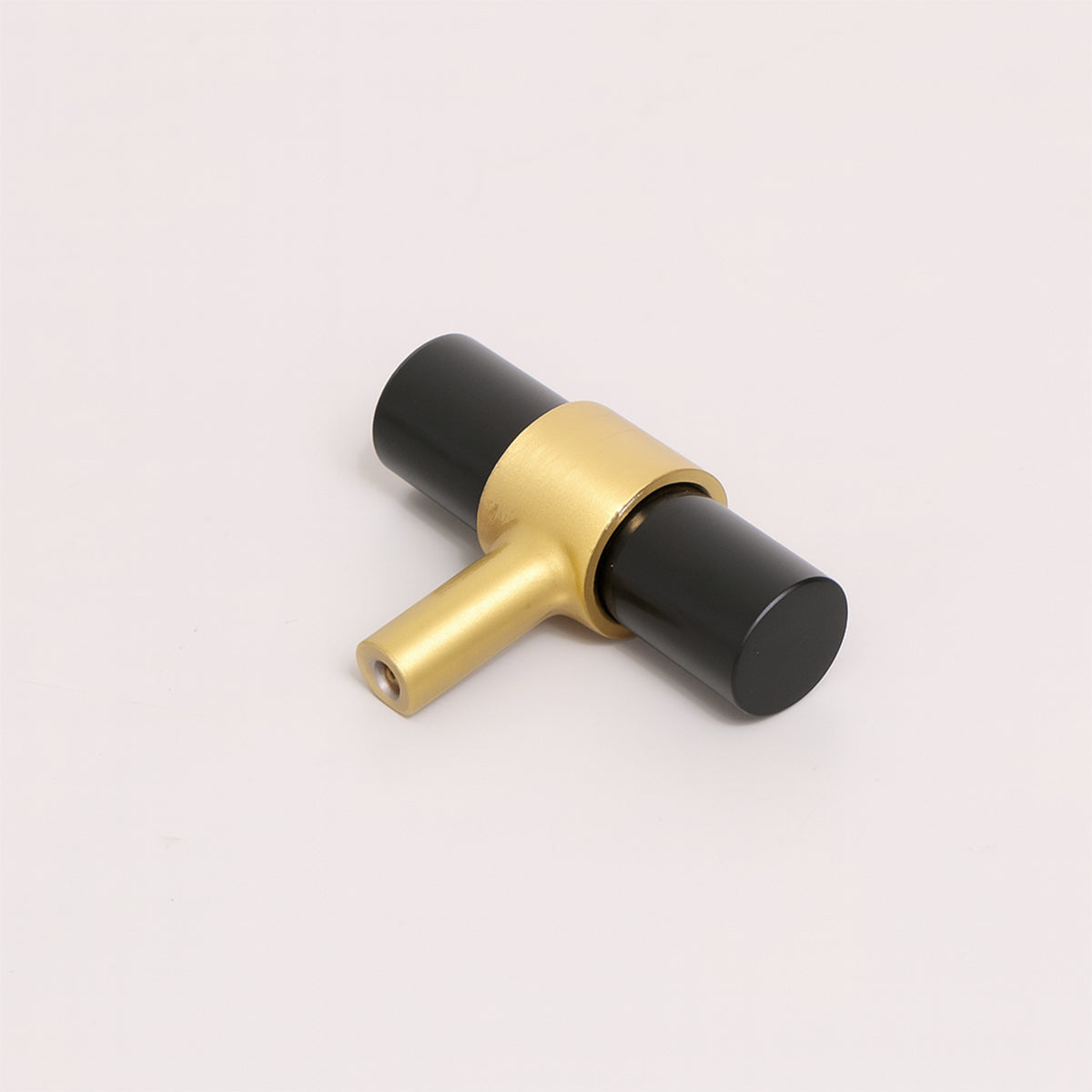 Gold & Black Acrylic T-Bar Shaped Drawer Handle