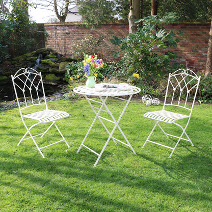 Antique Cream Bistro Set