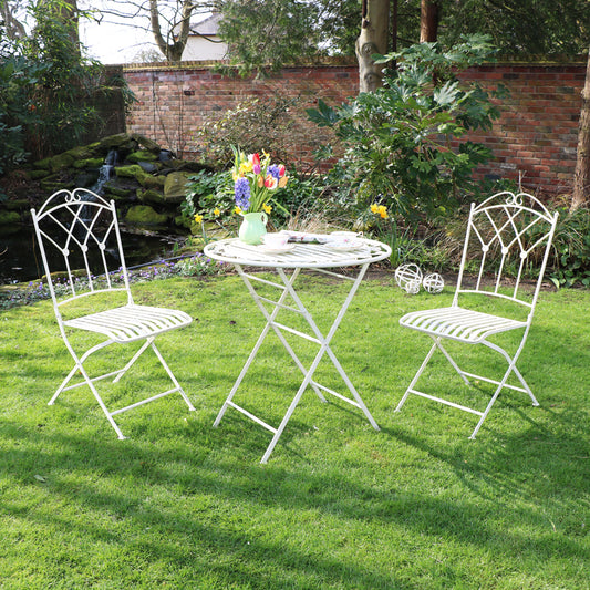  Antique Cream Bistro Set 