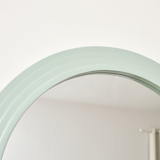  Large Green Arched Wall Mirror - 90cm x 75cm 
