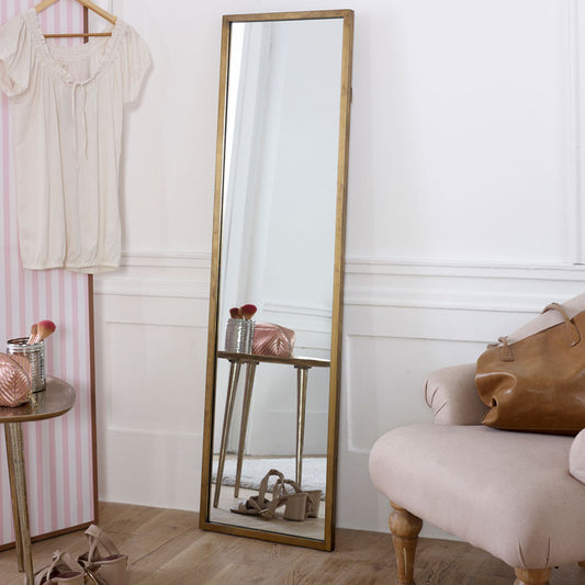  Tall Gold Full Length Mirror 40cm x 140cm 