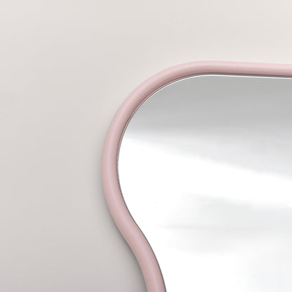 Pink Full Length Wave Mirror - 163cm x 80cm