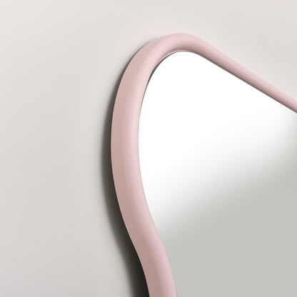 Pink Full Length Wave Mirror - 163cm x 80cm