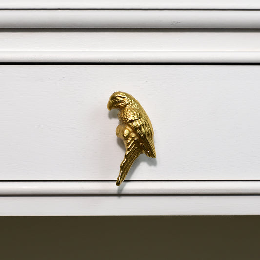  Metallic Gold Parrot Drawer Knob 